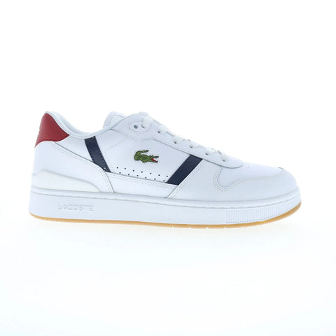 Lacoste T-Clip Set 224 8 SMA Mens White Leather Lifestyle Sneakers Shoes