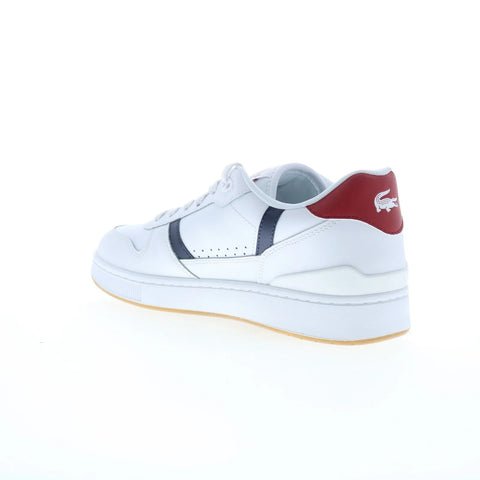 Lacoste T-Clip Set 224 8 SMA Mens White Leather Lifestyle Sneakers Shoes