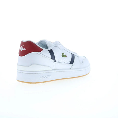 Lacoste T-Clip Set 224 8 SMA Mens White Leather Lifestyle Sneakers Shoes