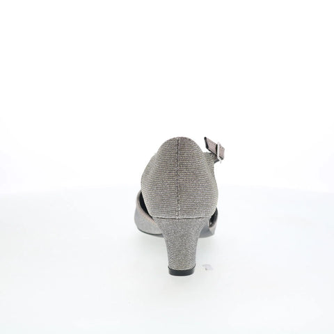 Ros Hommerson Heidi 75002-9B Womens Silver Extra Wide Pumps Heels Shoes