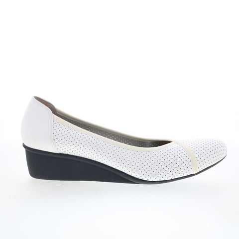 Ros Hommerson Evelyn 75050-20 Womens White Extra Narrow Wedges Heels Shoes