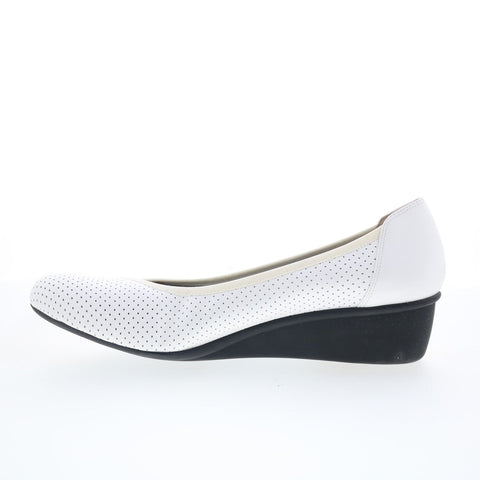 Ros Hommerson Evelyn 75050-20 Womens White Extra Narrow Wedges Heels Shoes