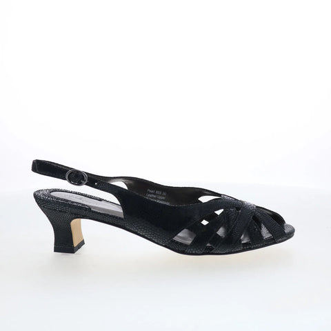Ros Hommerson Pearl 75057-10 Womens Black Extra Narrow Slingback Sandals Shoes