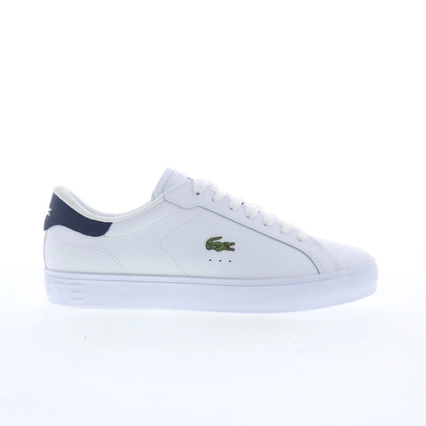 Lacoste Powercut Graphic 225 1 SMA Mens White Lifestyle Sneakers Shoes
