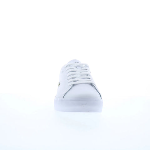 Lacoste Powercut Graphic 225 1 SMA Mens White Lifestyle Sneakers Shoes