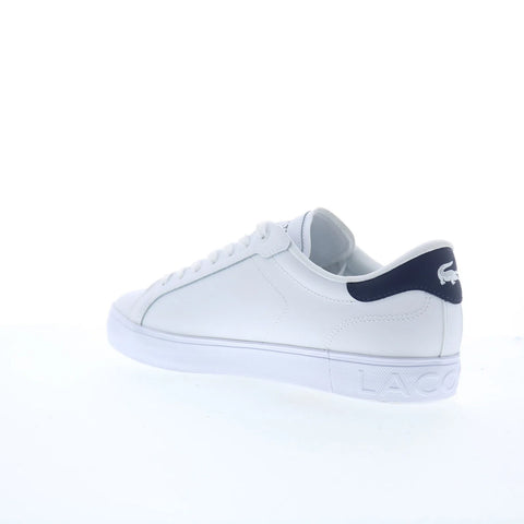 Lacoste Powercut Graphic 225 1 SMA Mens White Lifestyle Sneakers Shoes