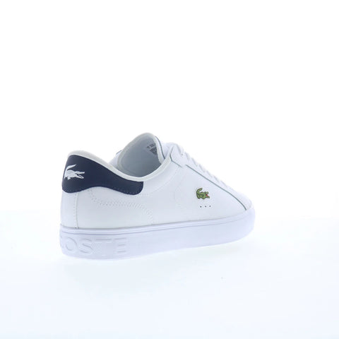 Lacoste Powercut Graphic 225 1 SMA Mens White Lifestyle Sneakers Shoes