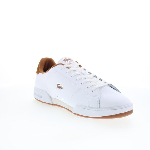 Lacoste Carnaby Cup 225 2 SMA Mens White Leather Lifestyle Sneakers Shoes