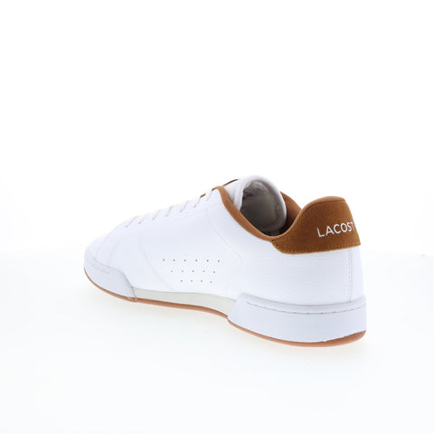 Lacoste Carnaby Cup 225 2 SMA Mens White Leather Lifestyle Sneakers Shoes