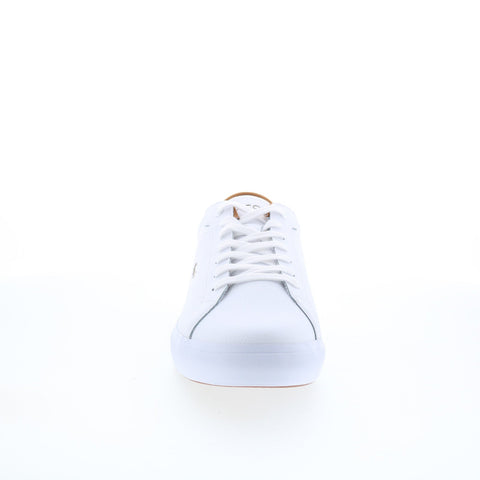 Lacoste Powercourt 225 1 SMA Mens White Leather Lifestyle Sneakers Shoes