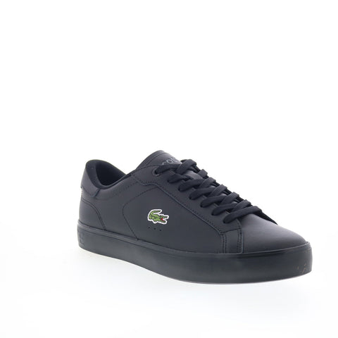 Lacoste Powercourt Graphic 225 1 SMA Mens Black Lifestyle Sneakers Shoes