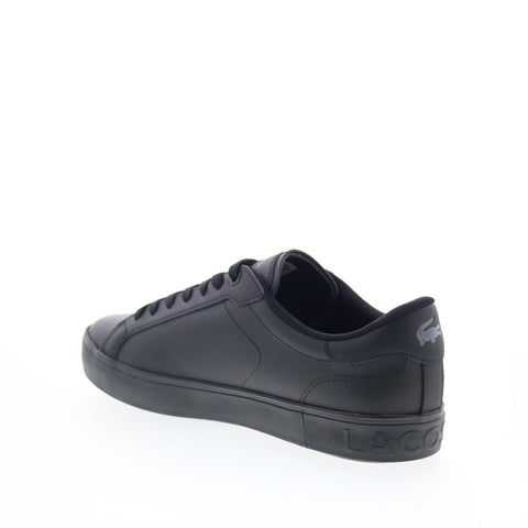 Lacoste Powercourt Graphic 225 1 SMA Mens Black Lifestyle Sneakers Shoes