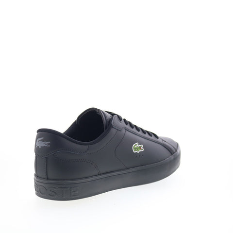 Lacoste Powercourt Graphic 225 1 SMA Mens Black Lifestyle Sneakers Shoes