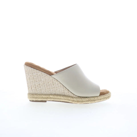 Ros Hommerson Kinsley 75107-29 Womens Beige Leather Wedges Sandals Shoes