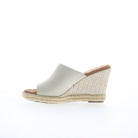 Ros Hommerson Kinsley 75107-29 Womens Beige Leather Wedges Sandals Shoes