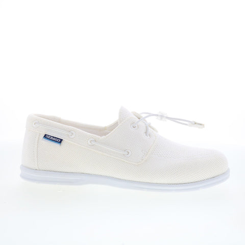 Sebago Monterey 75113RW-911 Womens White Mesh Loafers & Slip Ons Boat Shoes