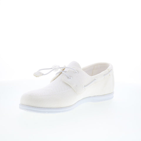 Sebago Monterey 75113RW-911 Womens White Mesh Loafers & Slip Ons Boat Shoes