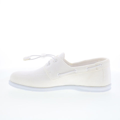 Sebago Monterey 75113RW-911 Womens White Mesh Loafers & Slip Ons Boat Shoes