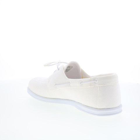 Sebago Monterey 75113RW-911 Womens White Mesh Loafers & Slip Ons Boat Shoes