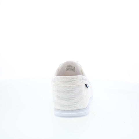 Sebago Monterey 75113RW-911 Womens White Mesh Loafers & Slip Ons Boat Shoes