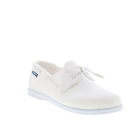 Sebago Monterey 75113RW-911 Womens White Mesh Loafers & Slip Ons Boat Shoes