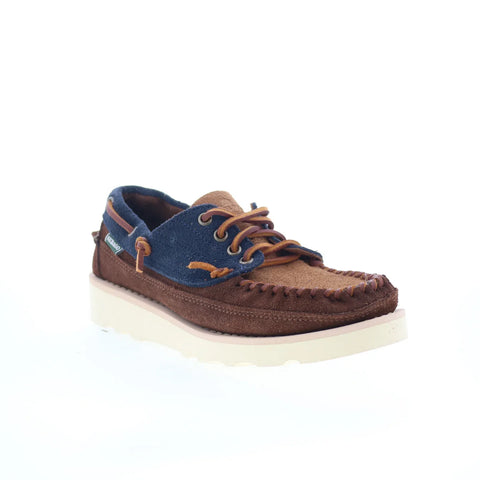 Sebago Cayuga 751142W-A1S Womens Brown Suede Loafers & Slip Ons Boat Shoes