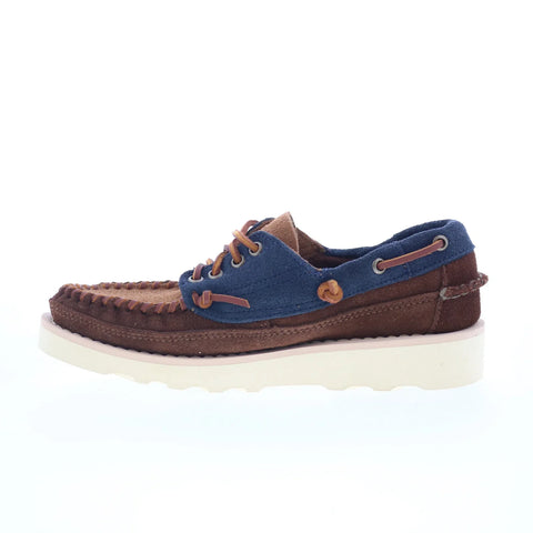 Sebago Cayuga 751142W-A1S Womens Brown Suede Loafers & Slip Ons Boat Shoes