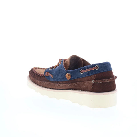 Sebago Cayuga 751142W-A1S Womens Brown Suede Loafers & Slip Ons Boat Shoes