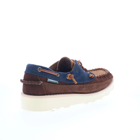 Sebago Cayuga 751142W-A1S Womens Brown Suede Loafers & Slip Ons Boat Shoes