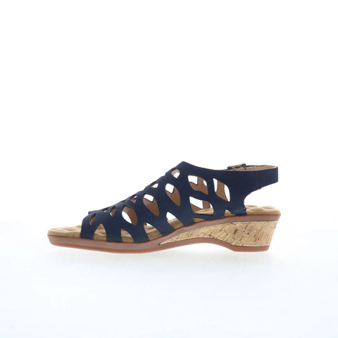 Ros Hommerson Katia 75149-47 Womens Blue Leather Slingback Sandals Shoes