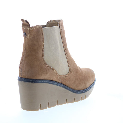 Diba True Nir Vana 75815 Womens Brown Suede Slip On Ankle & Booties Boots