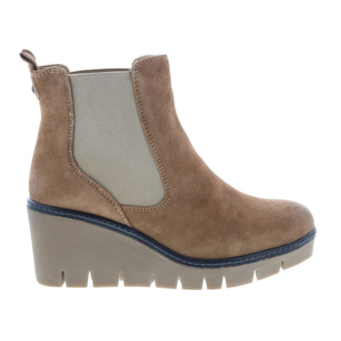 Diba True Nir Vana 75815 Womens Brown Suede Slip On Ankle & Booties Boots