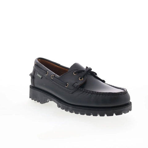 Sebago Ranger Moc Soft Womens Black Leather Loafers & Slip Ons Boat Shoes