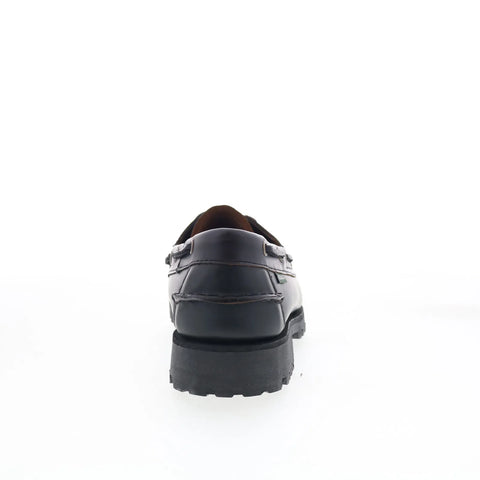 Sebago Ranger Moc Soft Womens Black Leather Loafers & Slip Ons Boat Shoes