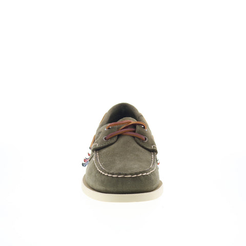Sebago Portland Hanami 76115GW-A01 Mens Green Loafers & Slip Ons Boat Shoes