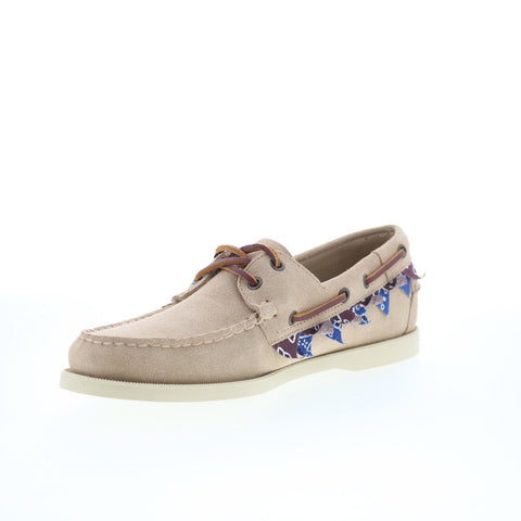 Sebago Portland Hanami 76115GW-WBL Mens Beige Loafers & Slip Ons Boat Shoes