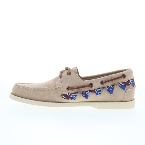 Sebago Portland Hanami 76115GW-WBL Mens Beige Loafers & Slip Ons Boat Shoes