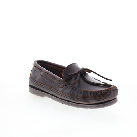 Minnetonka Essential Hardsole Moc Mens Brown Loafers & Slip Ons Moccasin Shoes