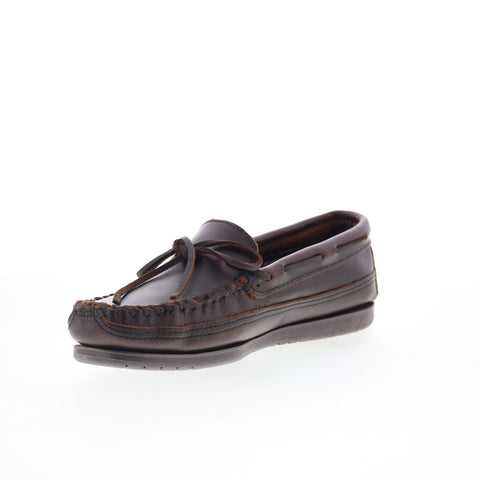 Minnetonka Essential Hardsole Moc Mens Brown Loafers & Slip Ons Moccasin Shoes