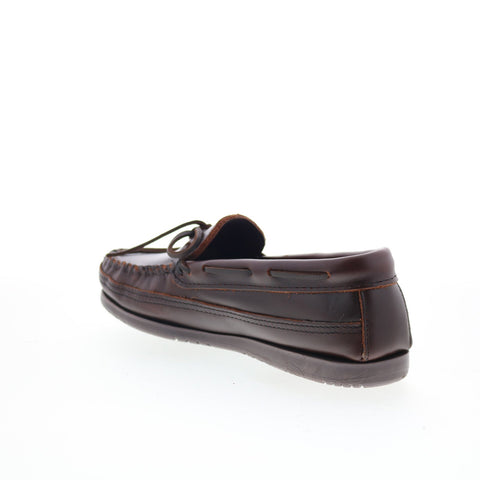 Minnetonka Essential Hardsole Moc Mens Brown Loafers & Slip Ons Moccasin Shoes