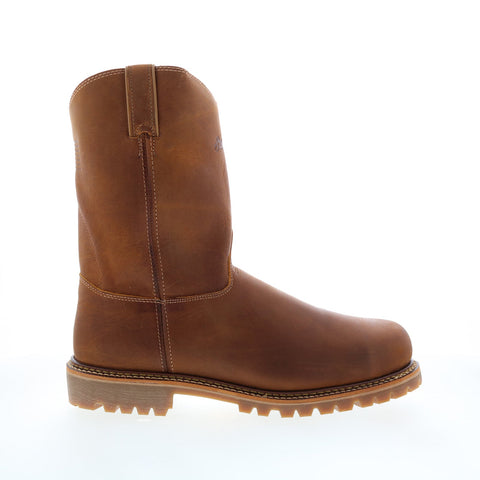 Silverado Boots 7705 Mens Brown Leather Slip On Work Boots