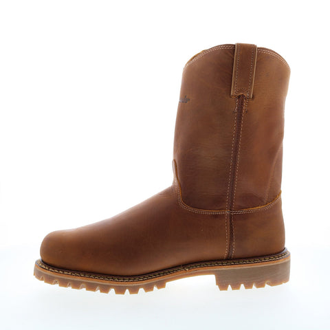 Silverado Boots 7705 Mens Brown Leather Slip On Work Boots