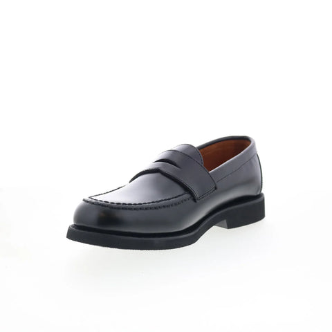 Sebago Ryan Brushed PO Mens Black Leather Loafers & Slip Ons Penny Shoes
