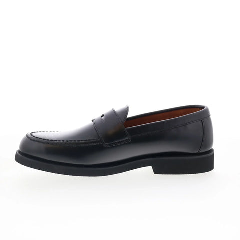 Sebago Ryan Brushed PO Mens Black Leather Loafers & Slip Ons Penny Shoes