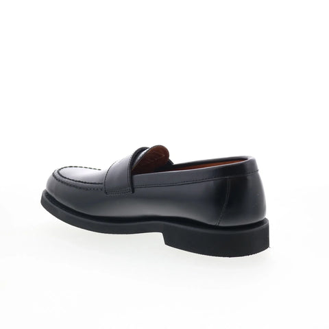 Sebago Ryan Brushed PO Mens Black Leather Loafers & Slip Ons Penny Shoes