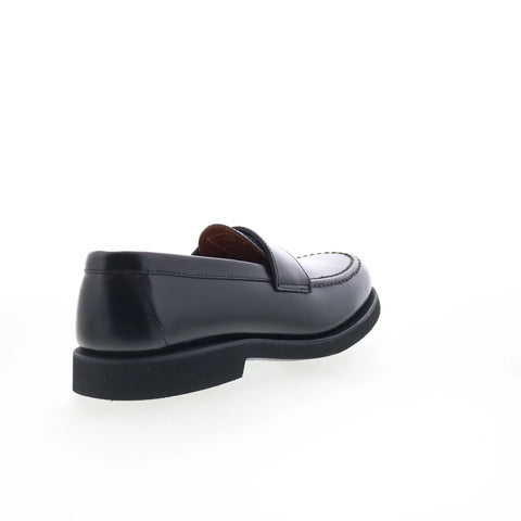Sebago Ryan Brushed PO Mens Black Leather Loafers & Slip Ons Penny Shoes
