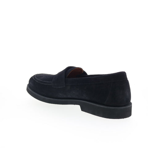 Sebago Ryan Suede PO 771176W-908 Mens Black Loafers & Slip Ons Penny Shoes
