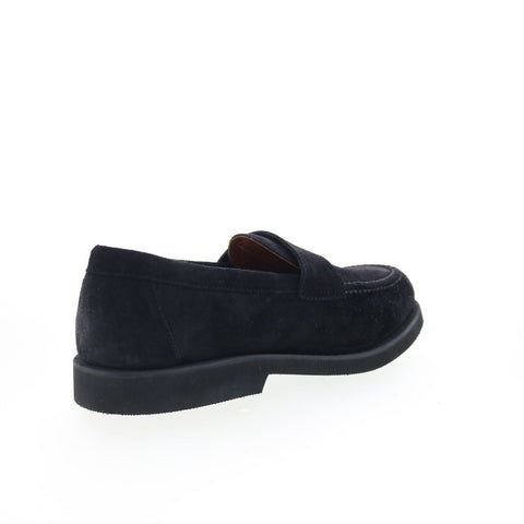 Sebago Ryan Suede PO 771176W-908 Mens Black Loafers & Slip Ons Penny Shoes