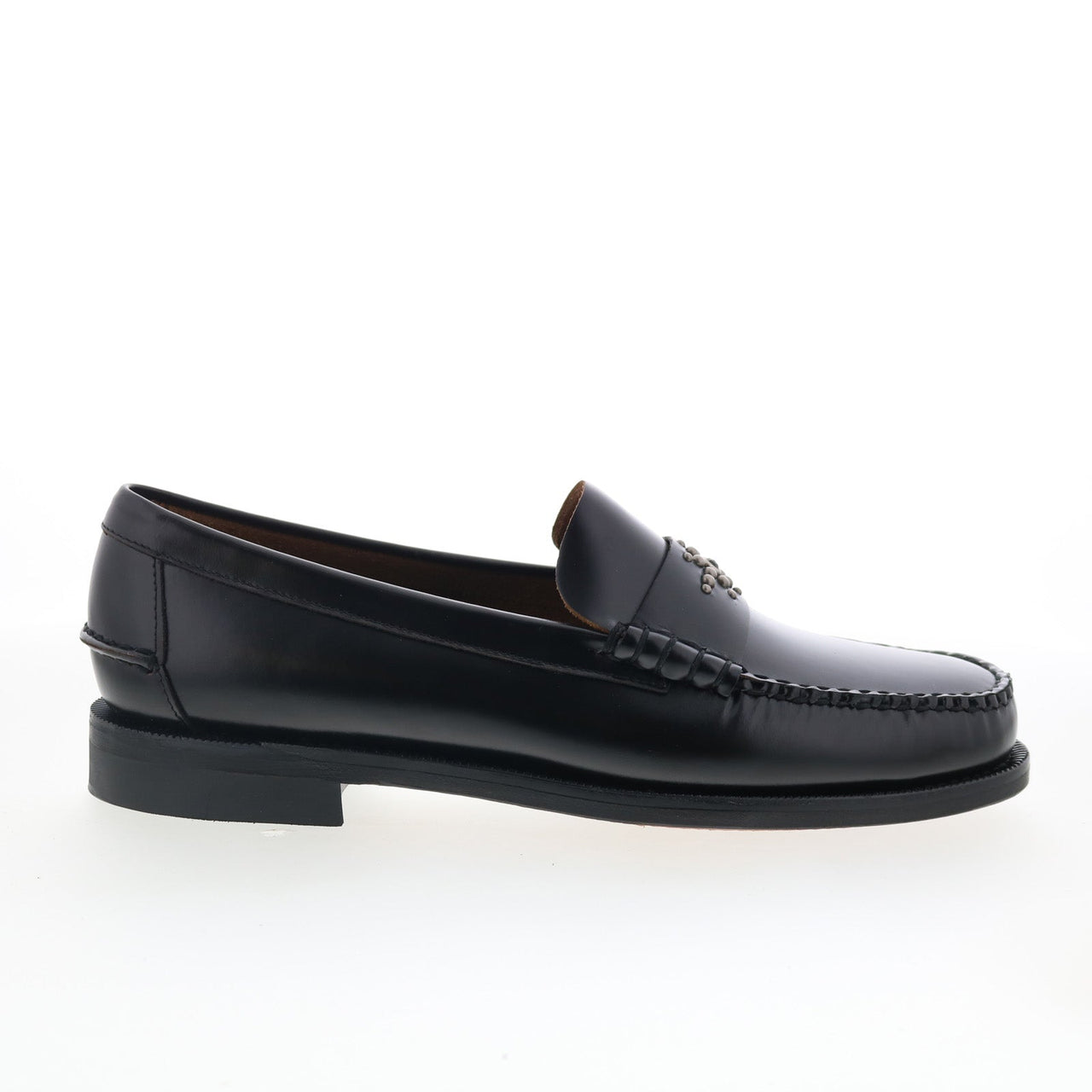 Sebago Classic Dan Sun HTC LA Mens Black Wide Leather Loafers Penny Sh ...