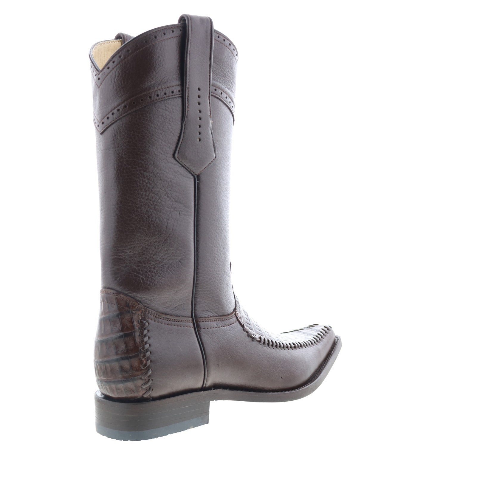 Caiman Belly Square Toe Cowboy Boots main image 1